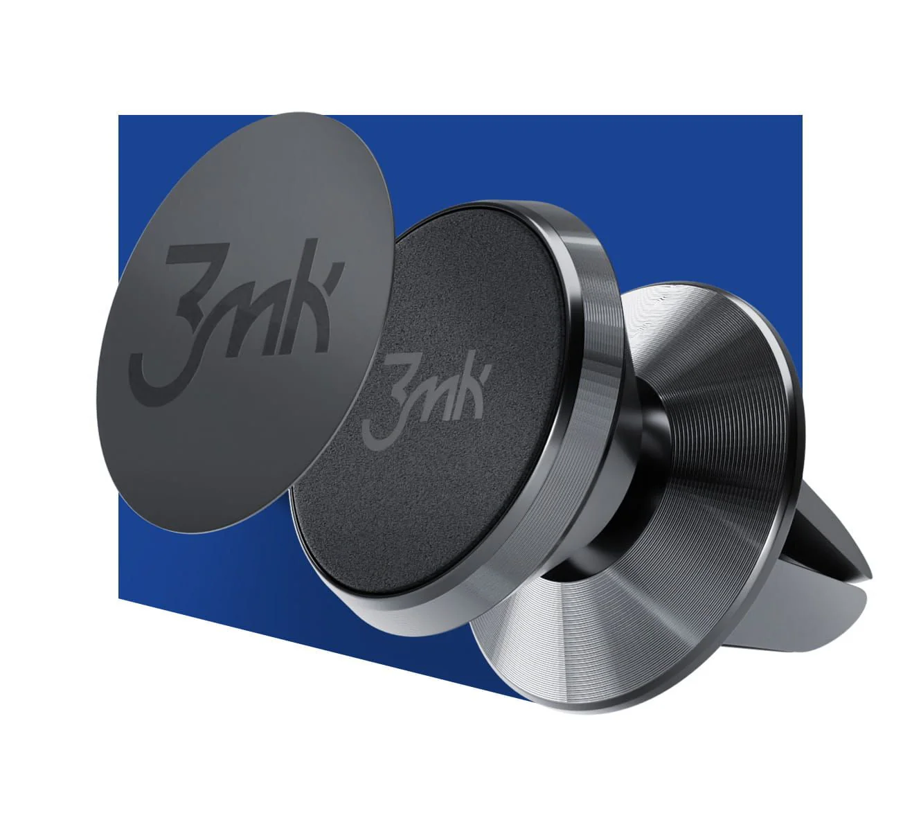 3MK Magnetic Car Mount, Universal, Black - Image 6