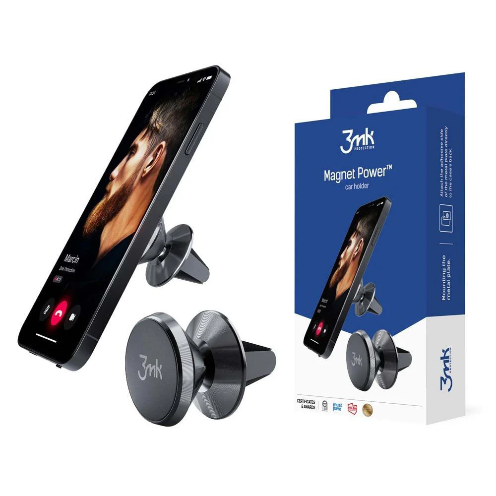 3MK Magnetic Car Mount, Universal, Black - Image 7