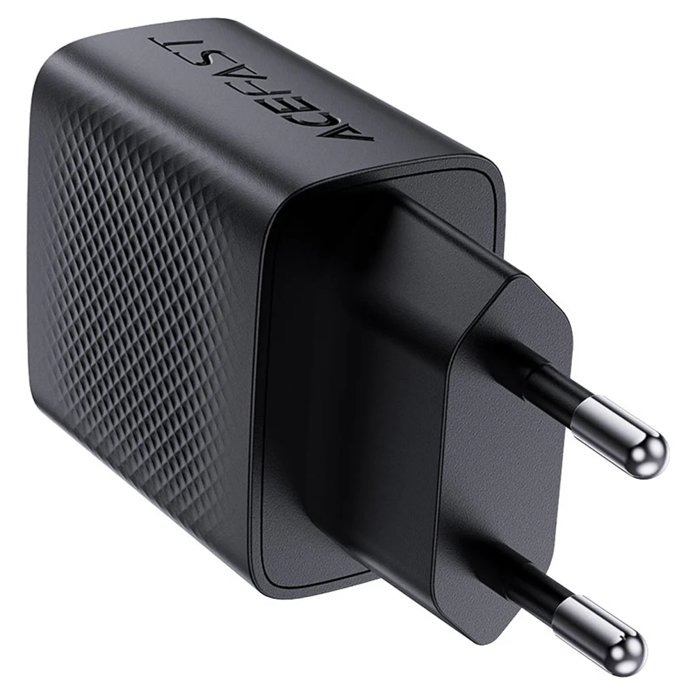 Acefast A78 Network Charger, 20W, 3A, 1 x USB-A - 1 x USB-C, Black - Image 4