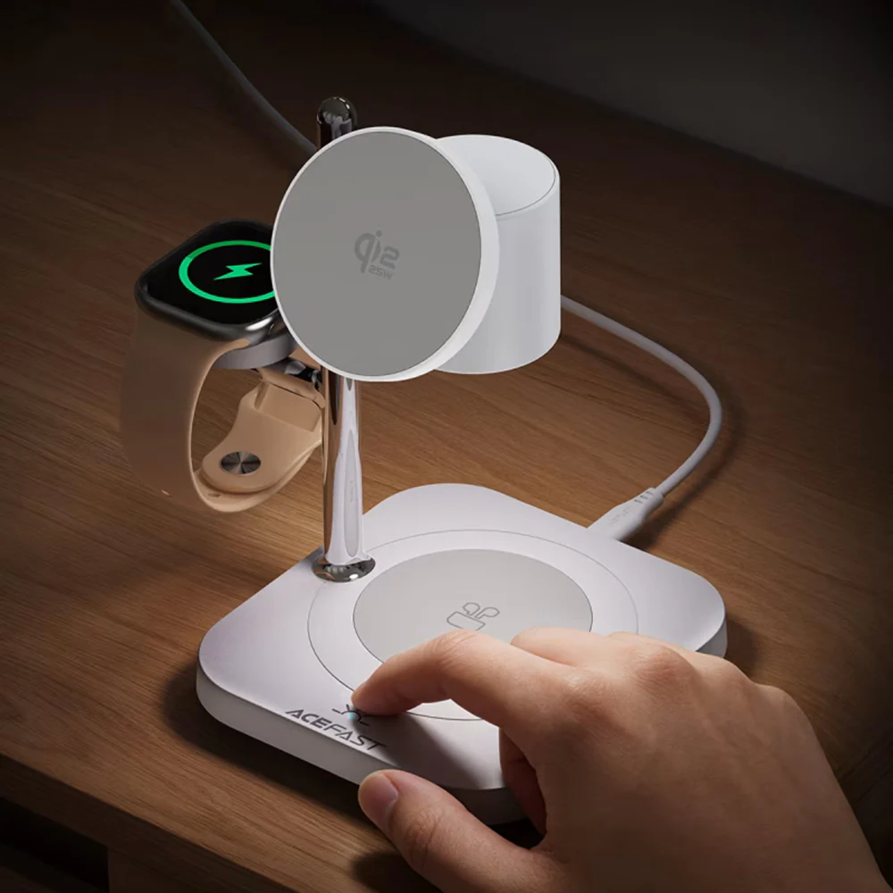 Acefast E39 3in1 Wireless Network Charger, 32.5W, White - Image 5