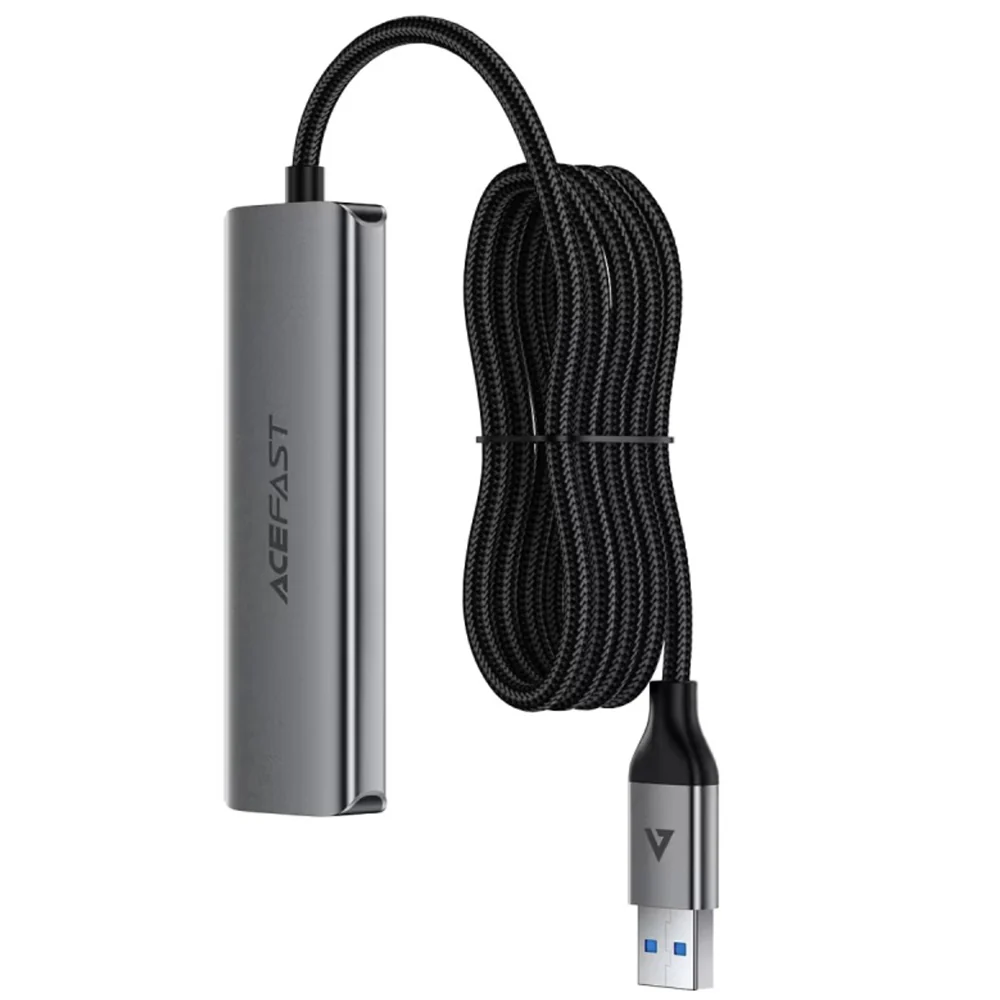 Acefast J17 USB Hub, 4in1, Gray - Image 3