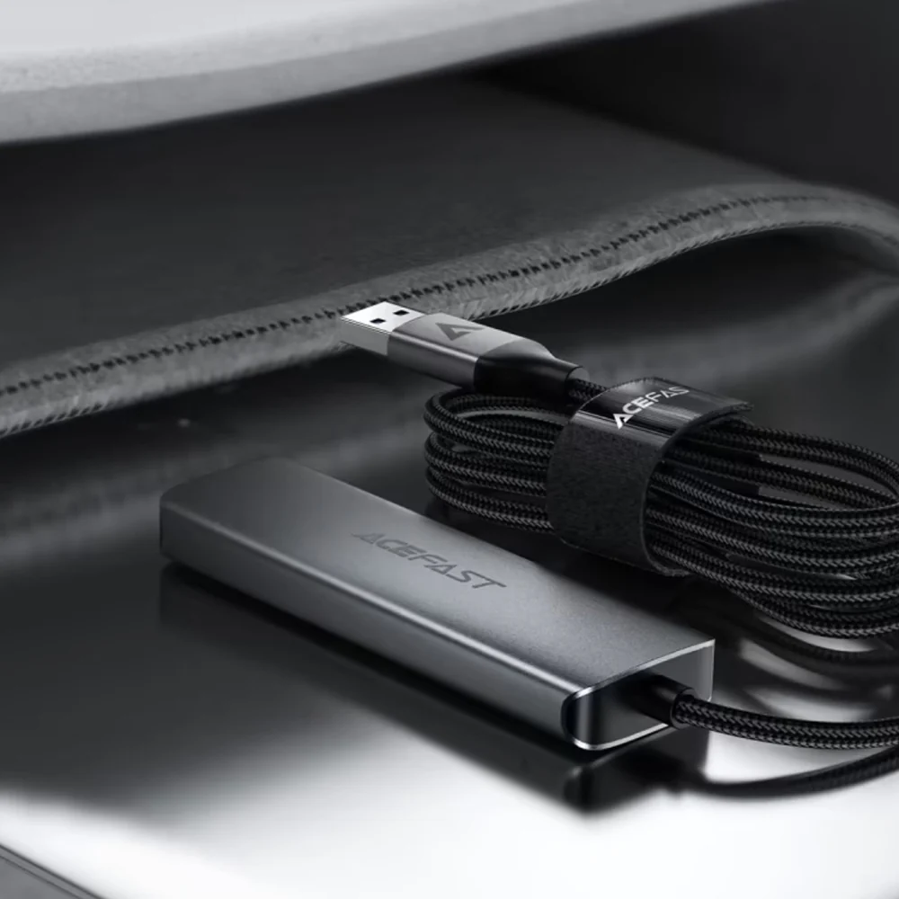 Acefast J17 USB Hub, 4in1, Gray - Image 4
