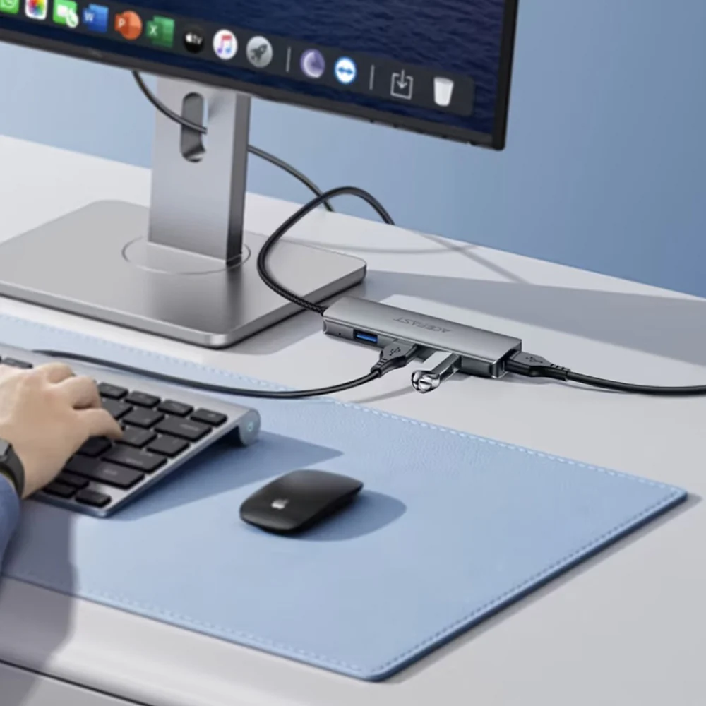 Acefast J17 USB Hub, 4in1, Gray - Image 7