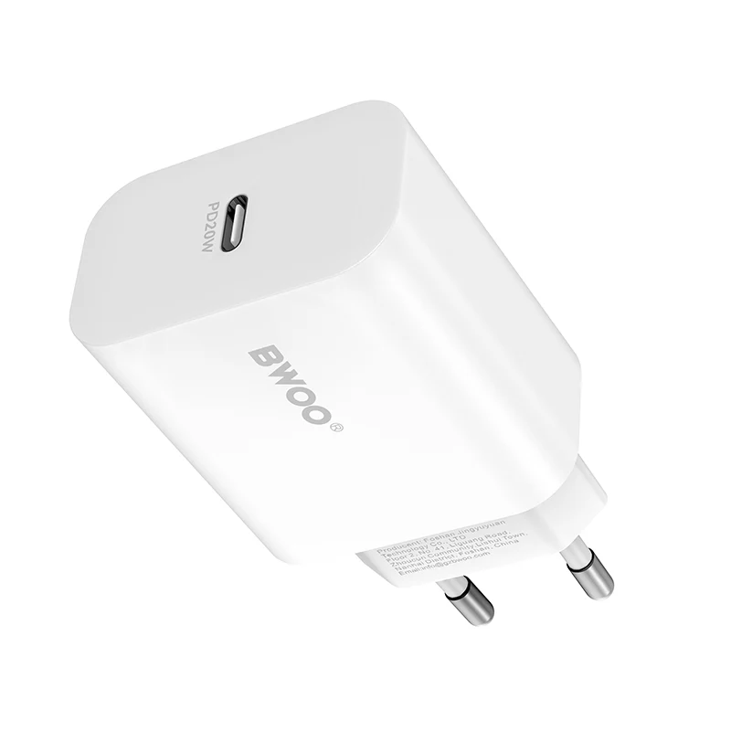 BWOO CDA233 Network Charger, 20W, 3A, 1 x USB-C, White - Image 2