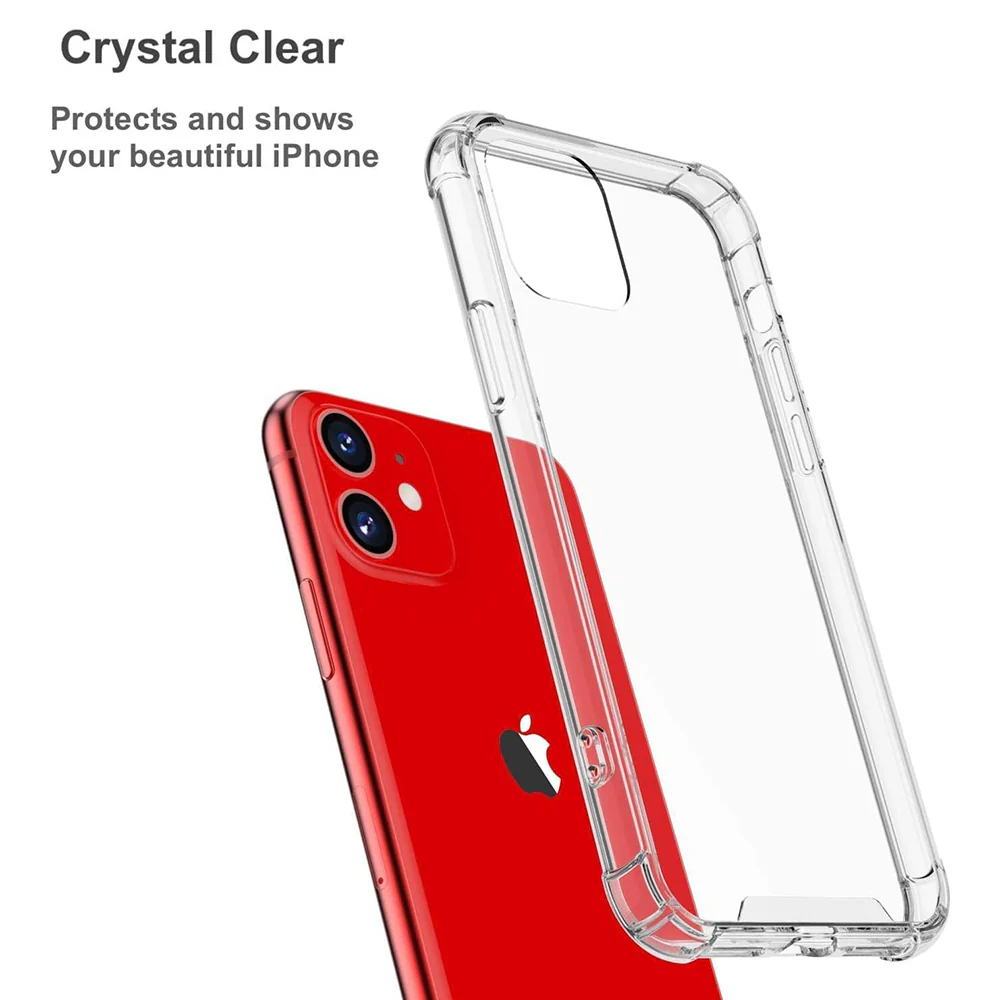 Case for Apple iPhone 12, Techsuit, Shockproof Clear, Transparent - Image 3
