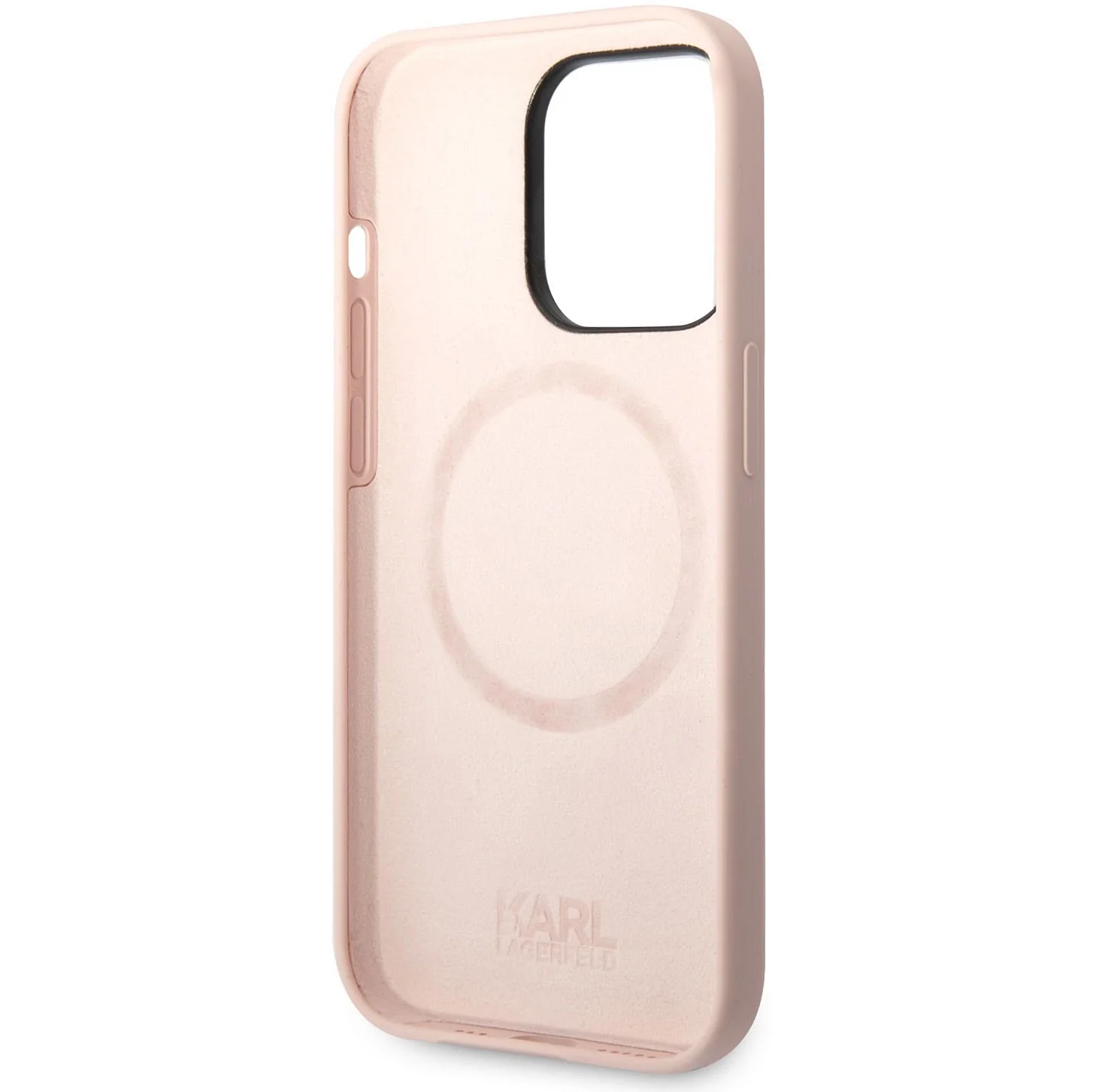 Case for Apple iPhone 14 Pro Max, Karl Lagerfeld, Silicone Karl's Head, Pink - Image 2