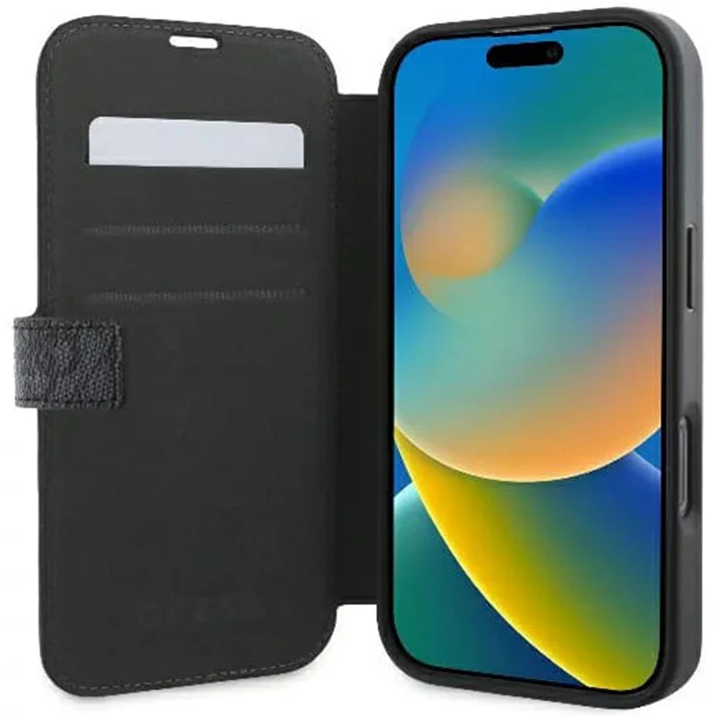 Case for Apple iPhone 16 Pro, Guess, 4G Book, Black - Image 2