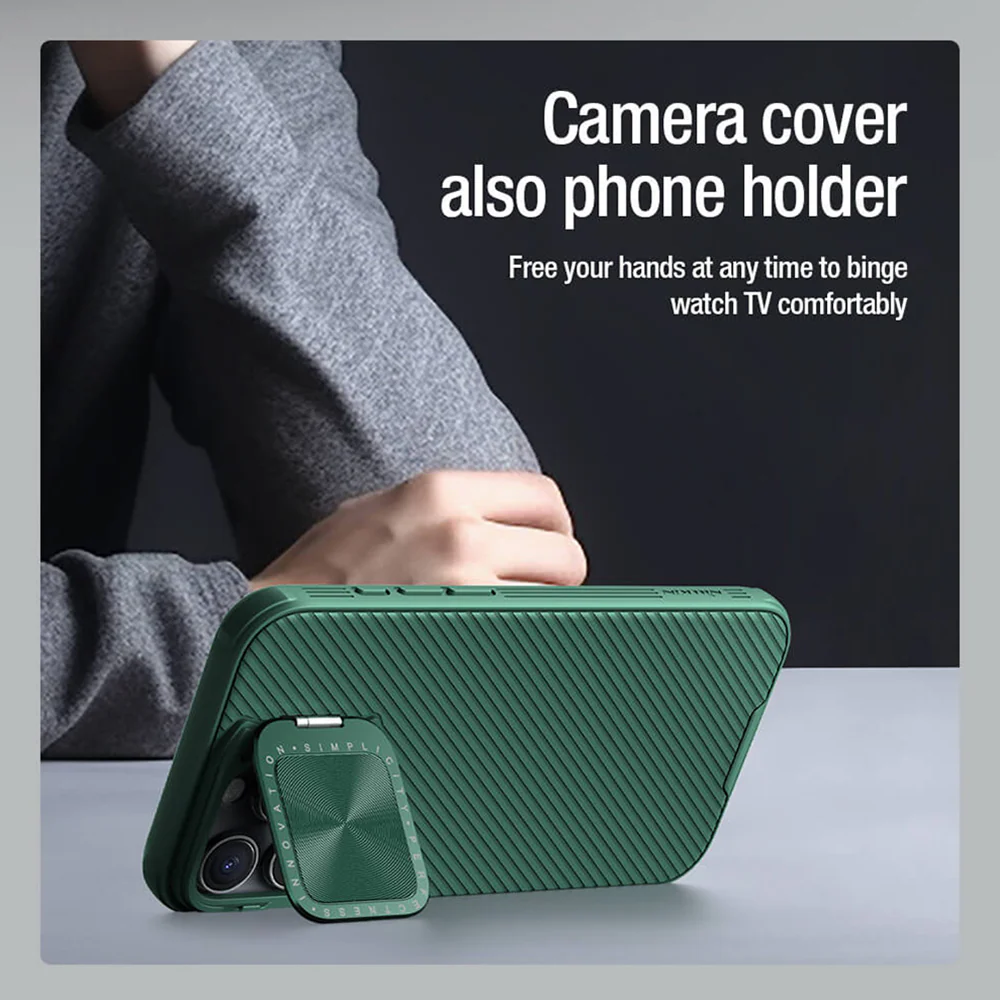 Case for Apple iPhone 16 Pro Max, Nillkin, CamShield Prop, Green - Image 7