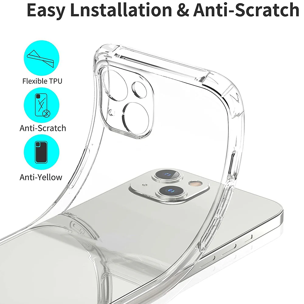 Case for Apple iPhone 16, Techsuit, Shockproof Clear, Transparent - Image 2