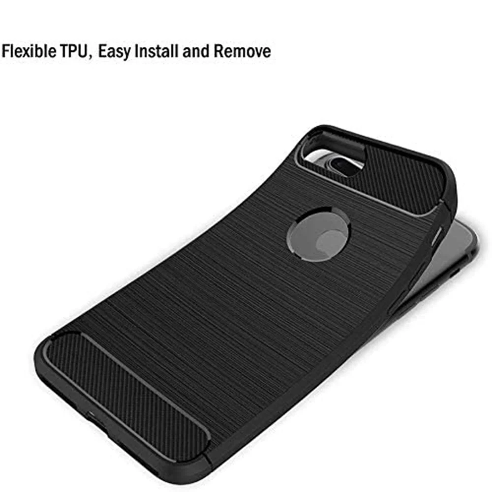 Case for Apple iPhone 8 Plus, Techsuit, Carbon, Black - Image 5