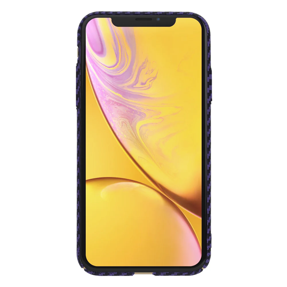 Case for Apple iPhone XR, Techsuit, Carbonite FiberShell, Purple - Image 2