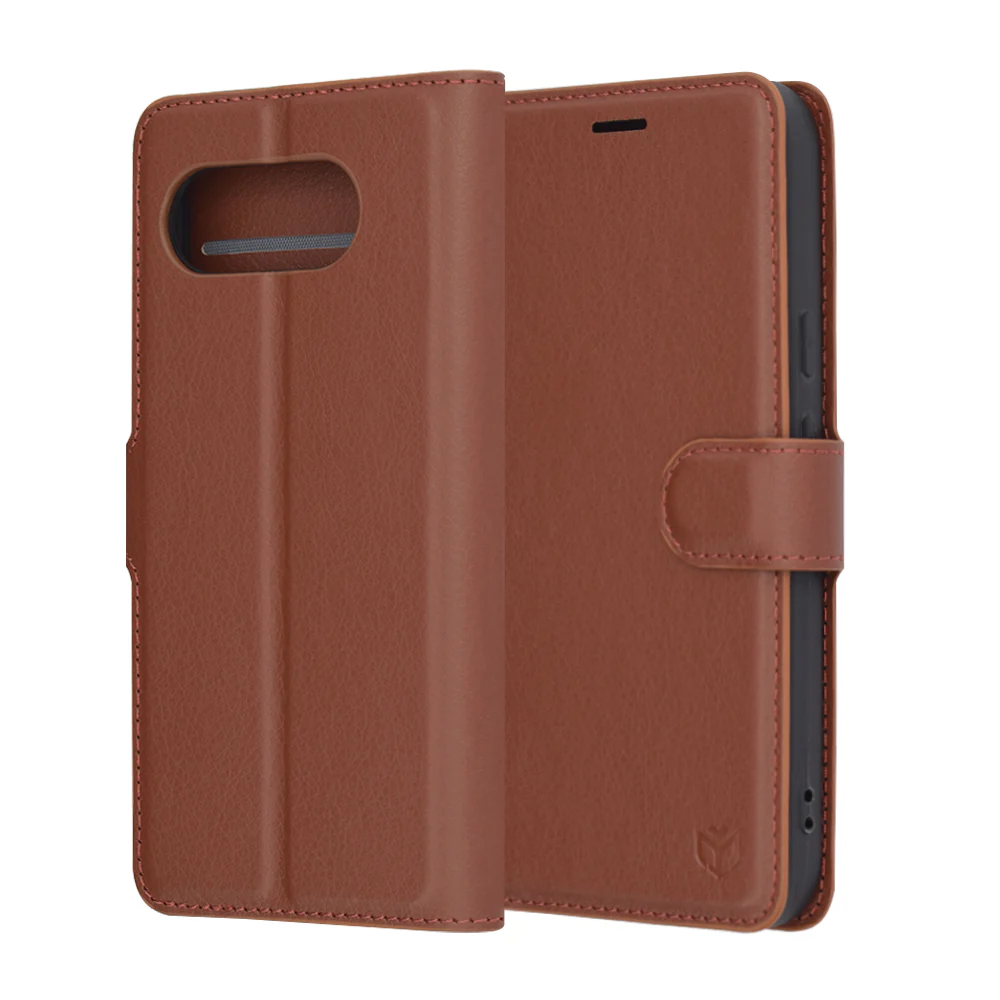 Case for Google Pixel 9a, Techsuit, Leather Folio, Brown - Image 6