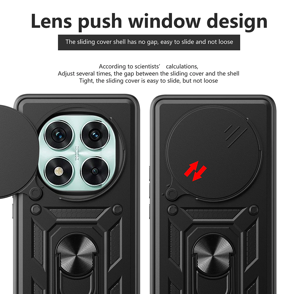 Case for Honor Magic7 Pro, Techsuit, CamShield, Black - Image 3
