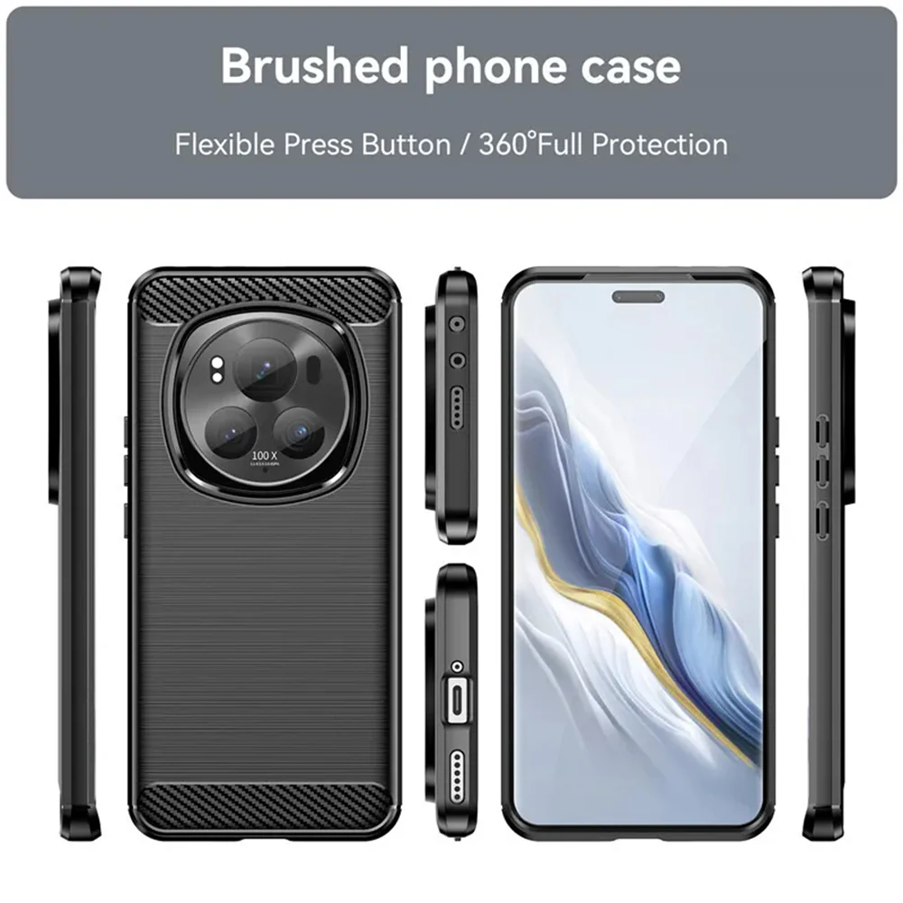 Case for Honor X5b, Techsuit, Carbon, Black - Image 3