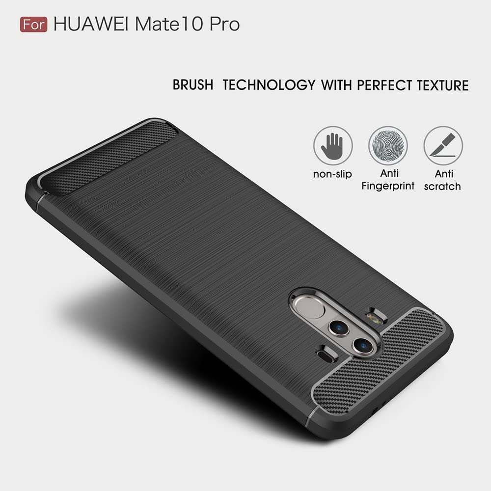 Case for Huawei Mate 10 Pro, Techsuit, Carbon, Black - Image 6