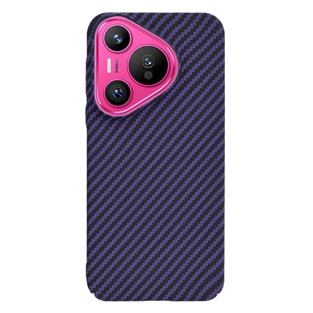 Case for Huawei Pura 70, Techsuit, Carbonite FiberShell, Purple - Image 3