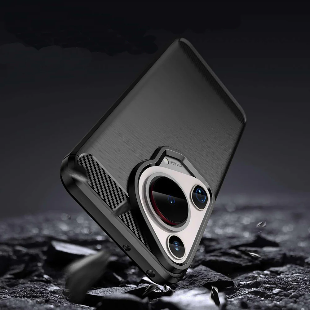 Case for Huawei Pura 70 Ultra, Techsuit, Carbon, Blue - Image 3
