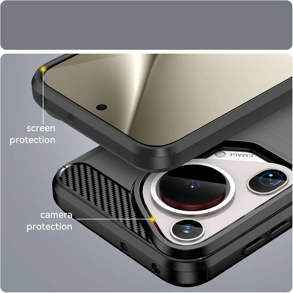 Case for Huawei Pura 70 Ultra, Techsuit, Carbon, Blue - Image 4