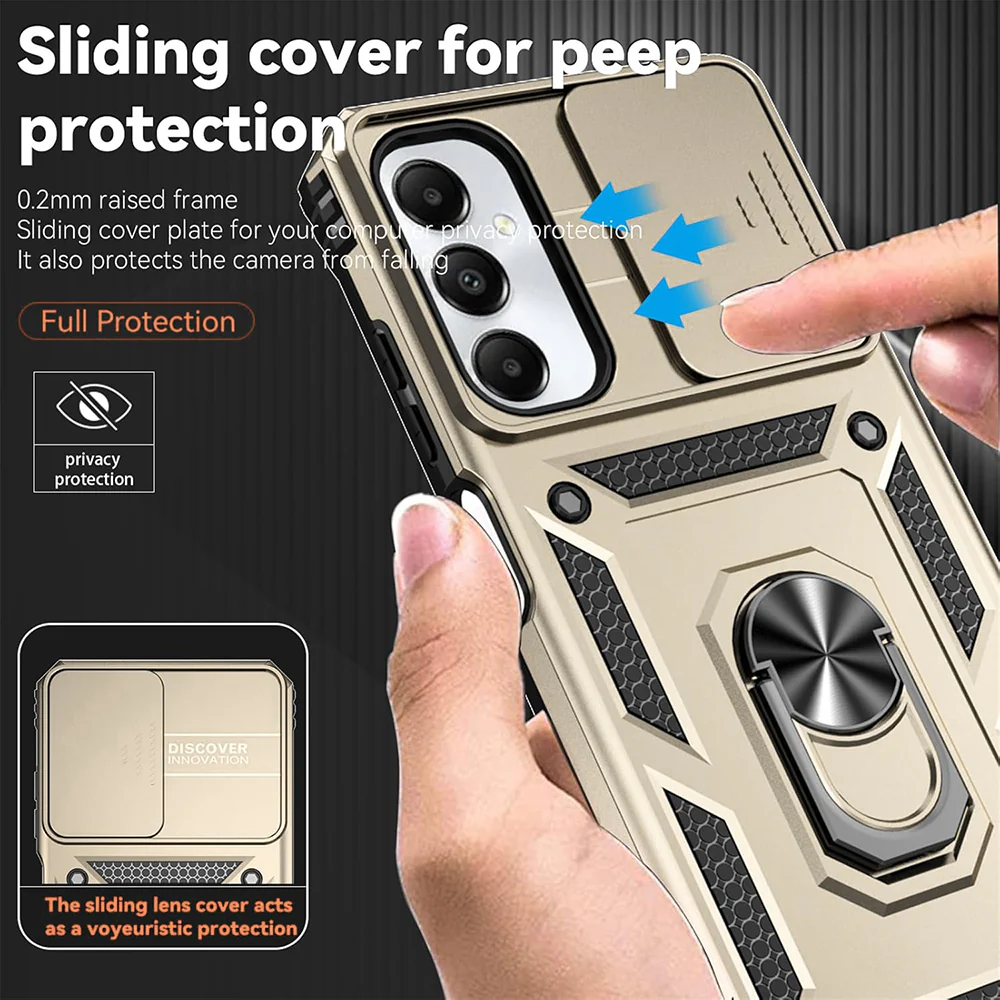 Case for Motorola Edge 40 Neo, Techsuit, CamShield, Gold - Image 4