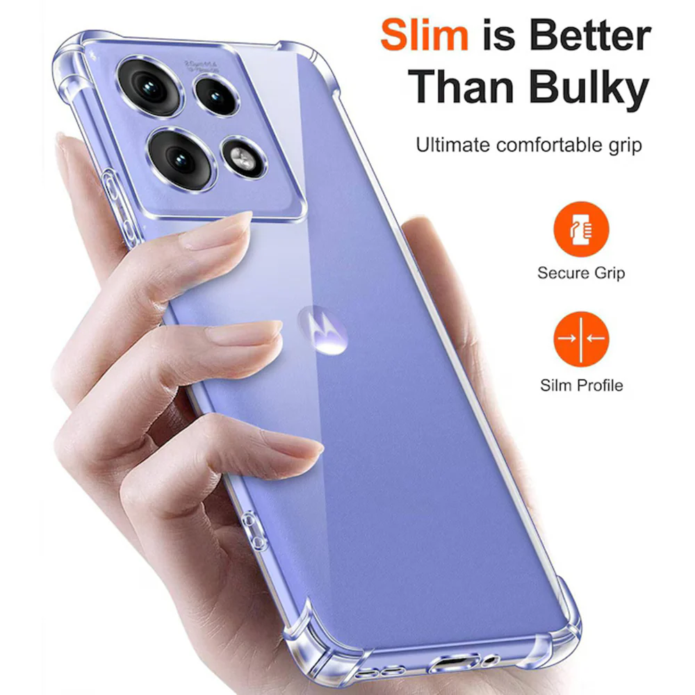 Case for Motorola Edge 50 Neo, Techsuit, Shockproof Clear, Transparent - Image 2