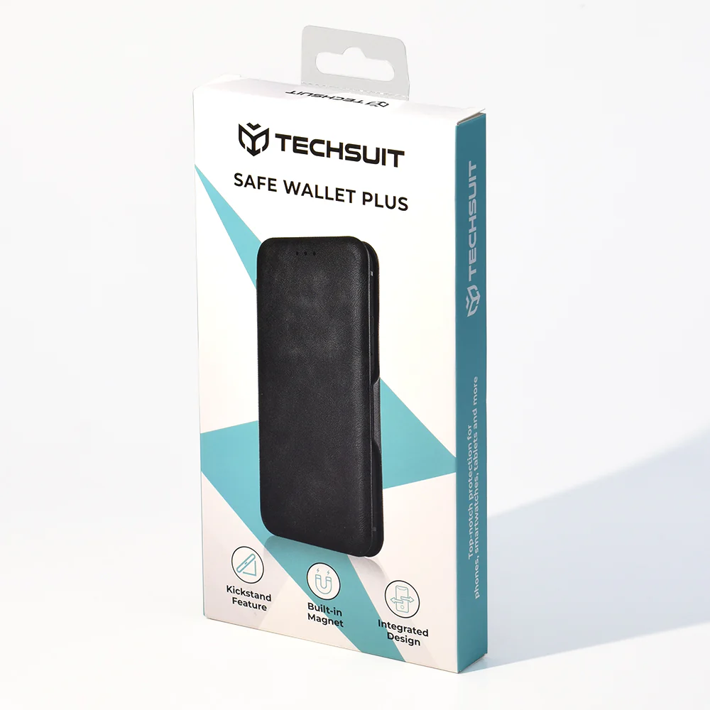 Case for Motorola Edge 70, Techsuit, Safe Wallet Plus, Black - Image 7