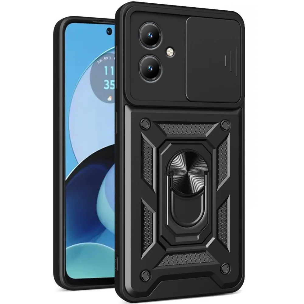 Case for Motorola Moto G14, Techsuit, CamShield, Black - Image 3