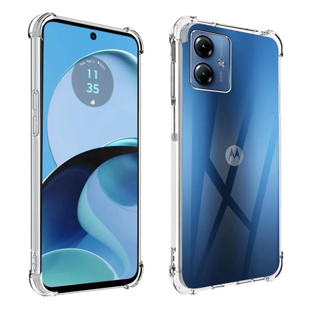 Case for Motorola Moto G54, Techsuit, Shockproof Clear, Transparent - Image 2