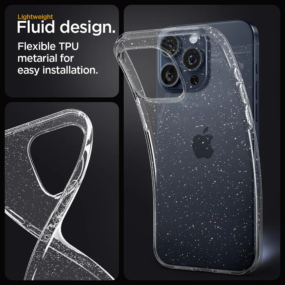 Case for OnePlus 13, Techsuit, SparkleSkin, Transparent - Image 2