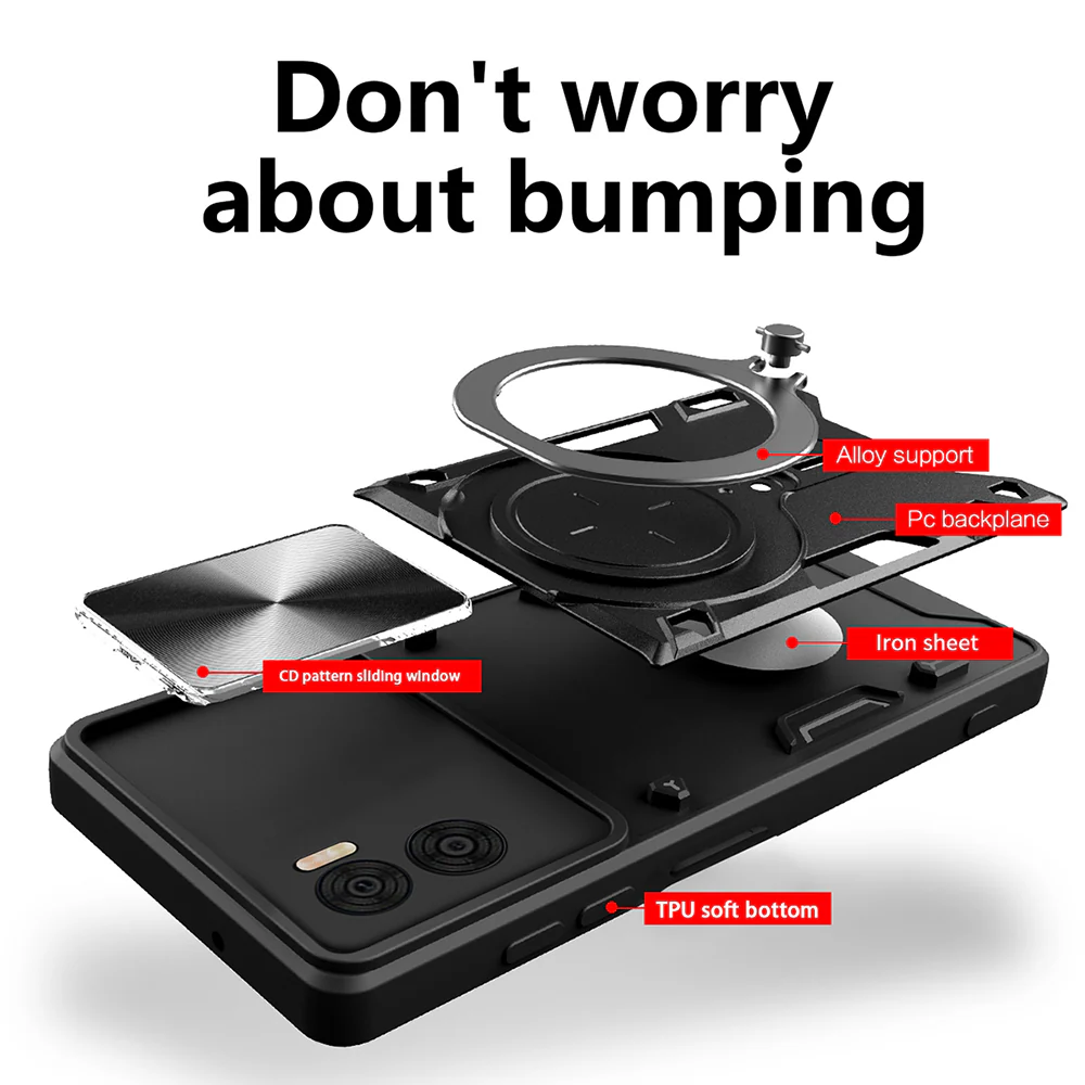 Case for OnePlus Nord CE4 Lite, Techsuit, CamGuard Pro, Red - Image 2
