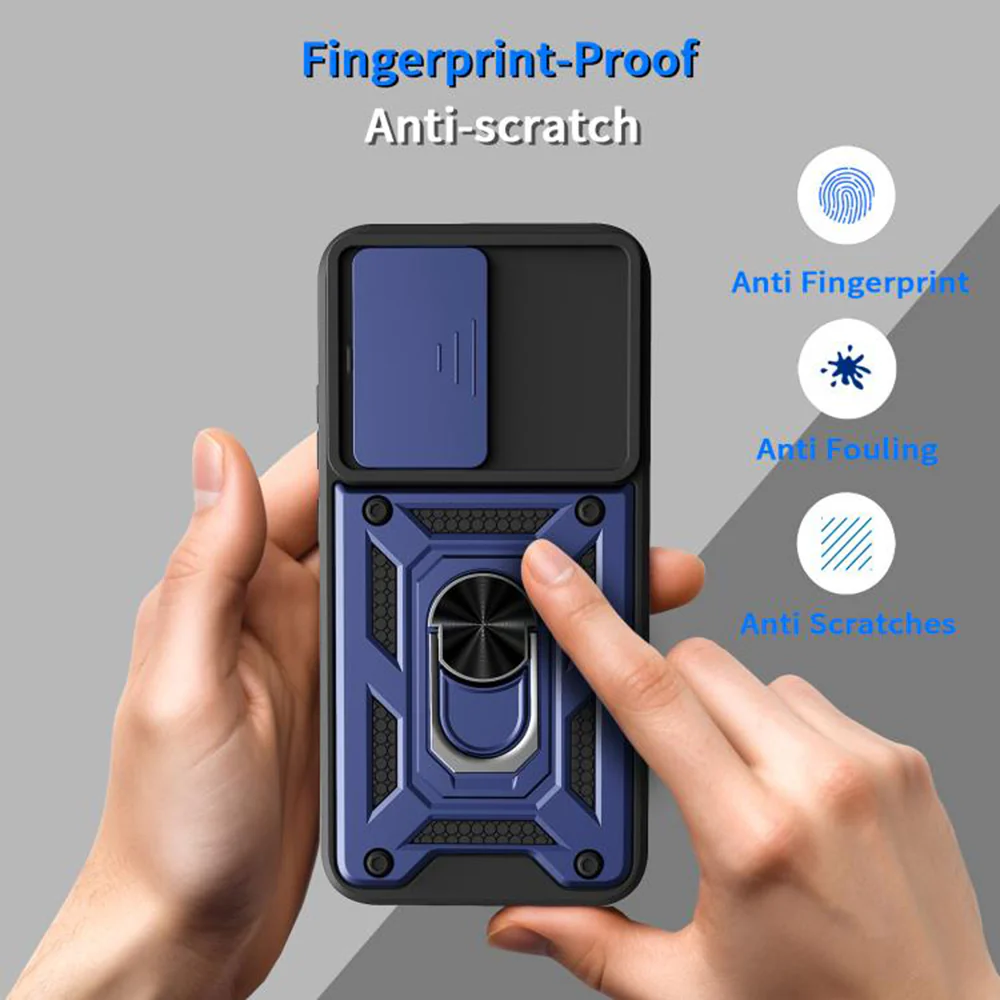 Case for Oppo A6 Pro 5G / A6 Pro 4G, Techsuit, CamShield, Blue - Image 2