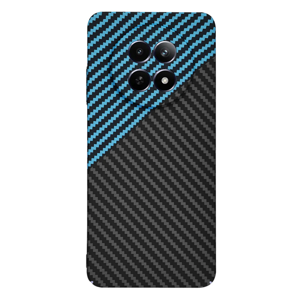 Case for Realme 12x / 12, Techsuit, Carbonite FiberShell, Black Blue - Image 3