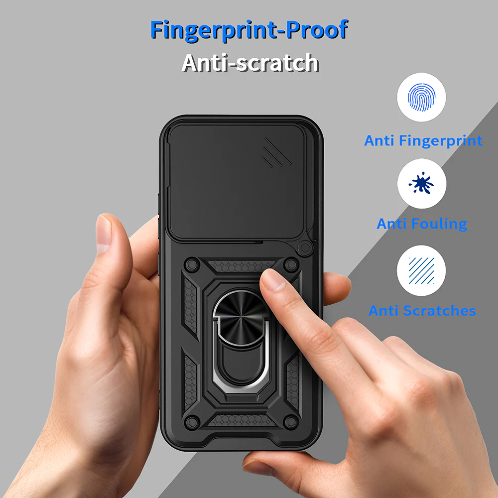 Case for Realme GT 8 Pro, Techsuit, CamShield (Round Camera Cutout), Black - Image 3