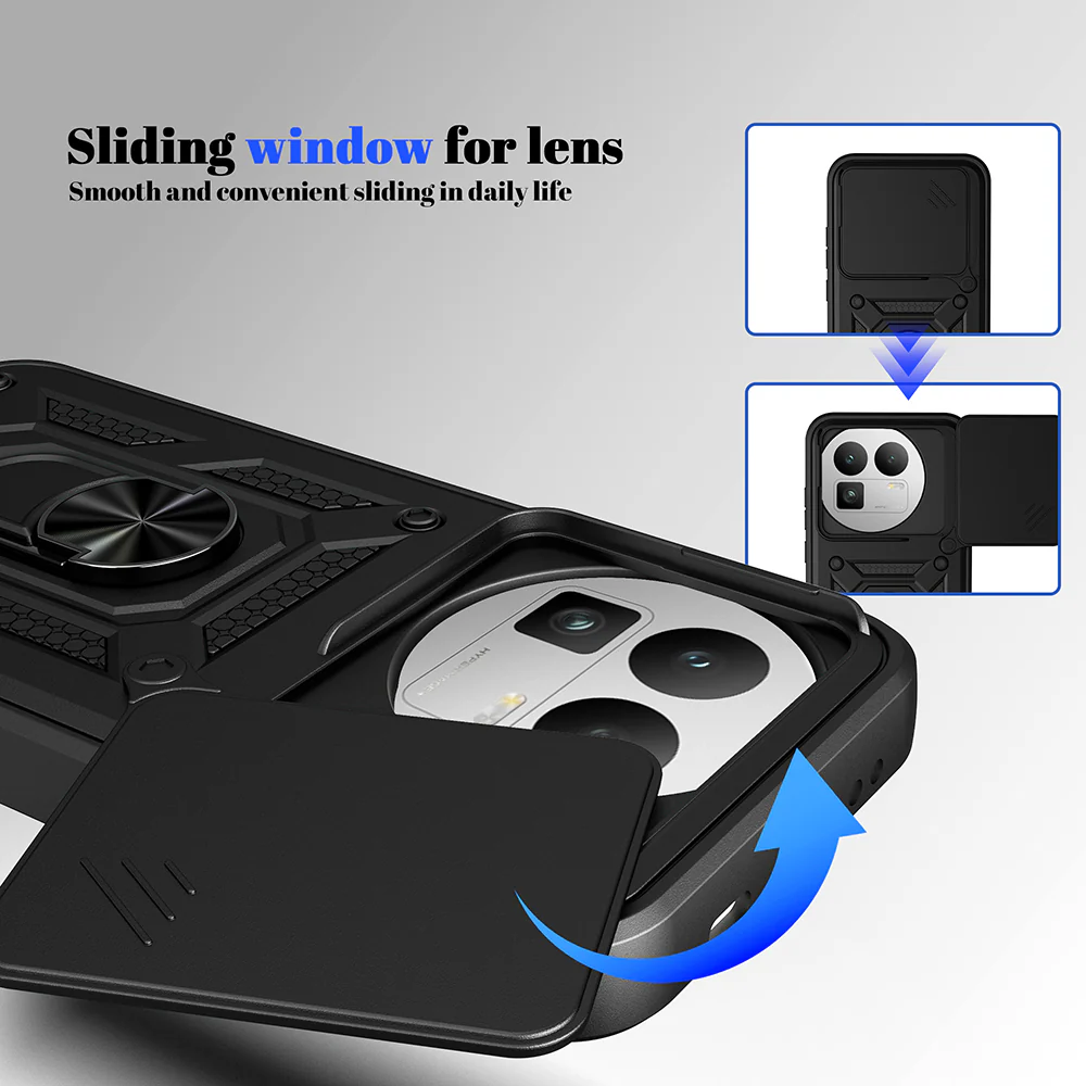 Case for Realme GT 8 Pro, Techsuit, CamShield (Round Camera Cutout), Black - Image 4