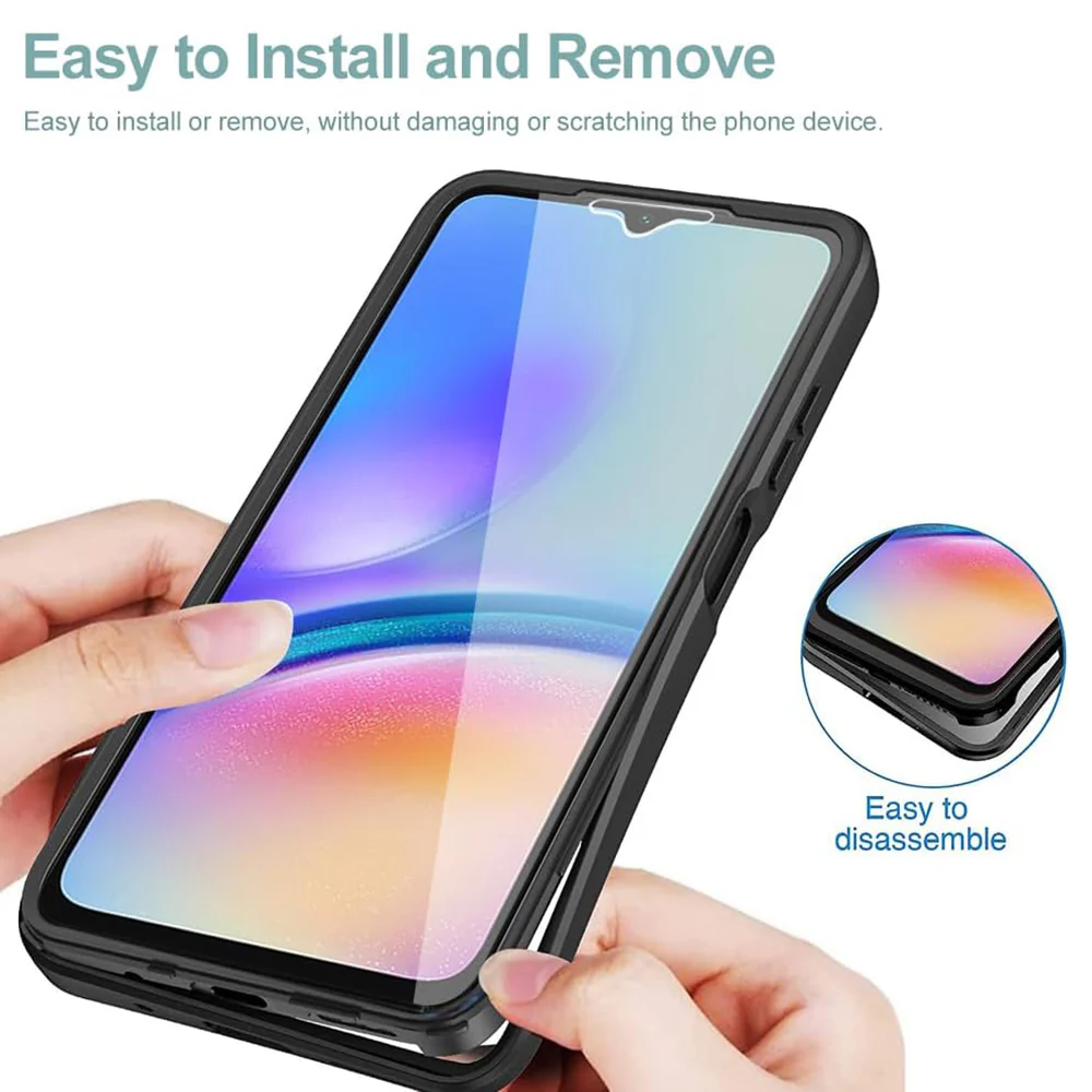 Case for Samsung Galaxy A05 A055, Techsuit, ColorVerse 360, Black - Image 3