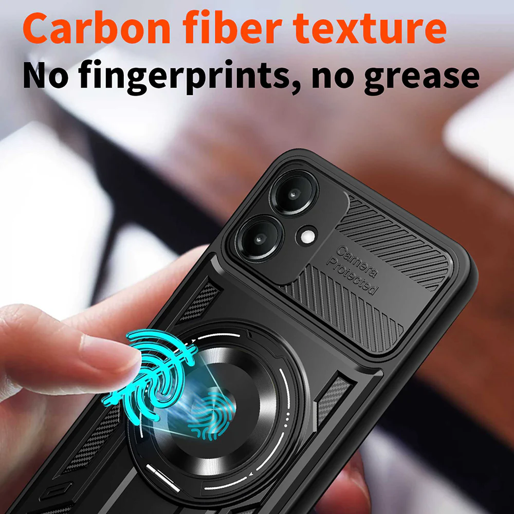 Case for Samsung Galaxy A06 A065, Techsuit, RuggedCam, Black - Image 5