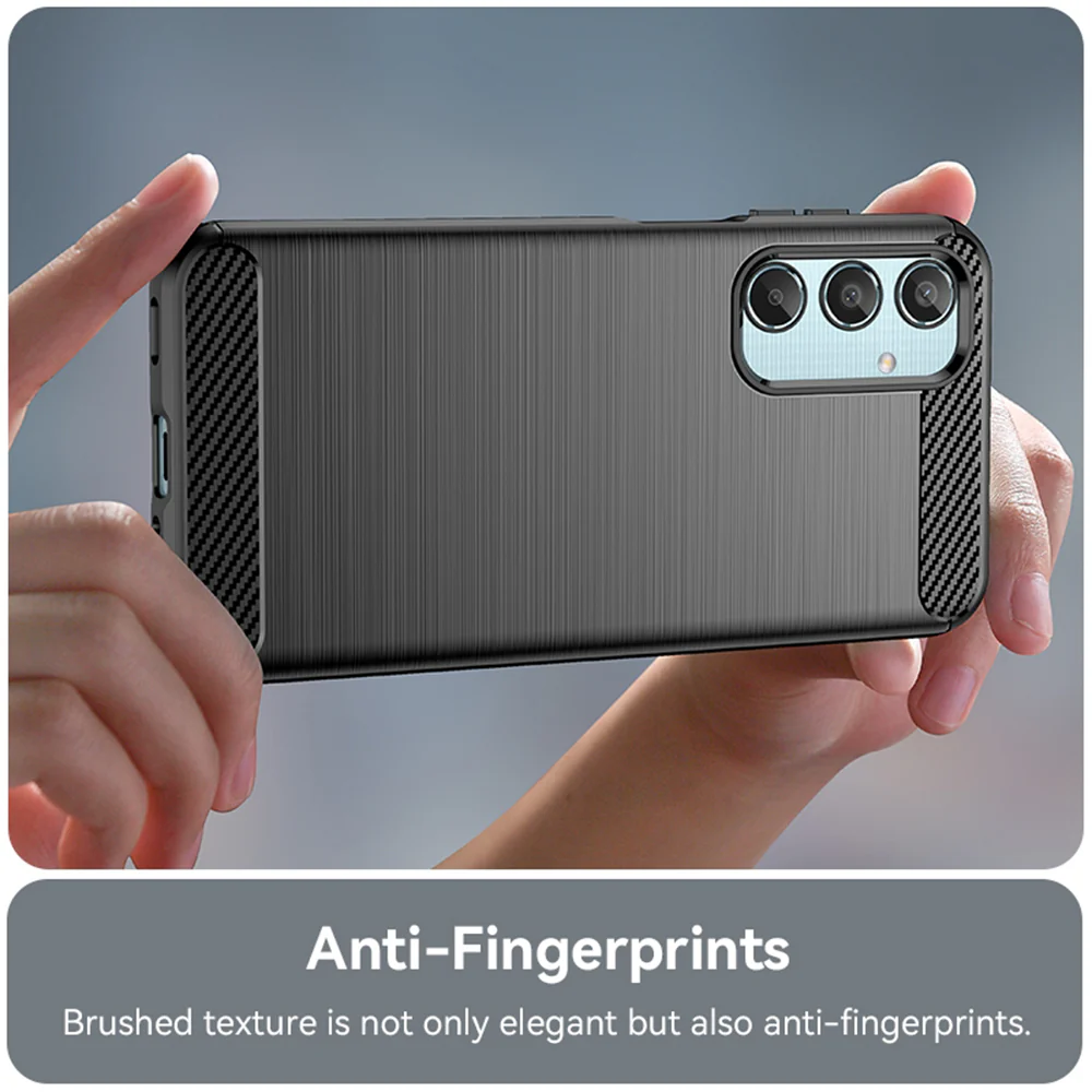 Case for Samsung Galaxy M35, Techsuit, Carbon, Black - Image 2