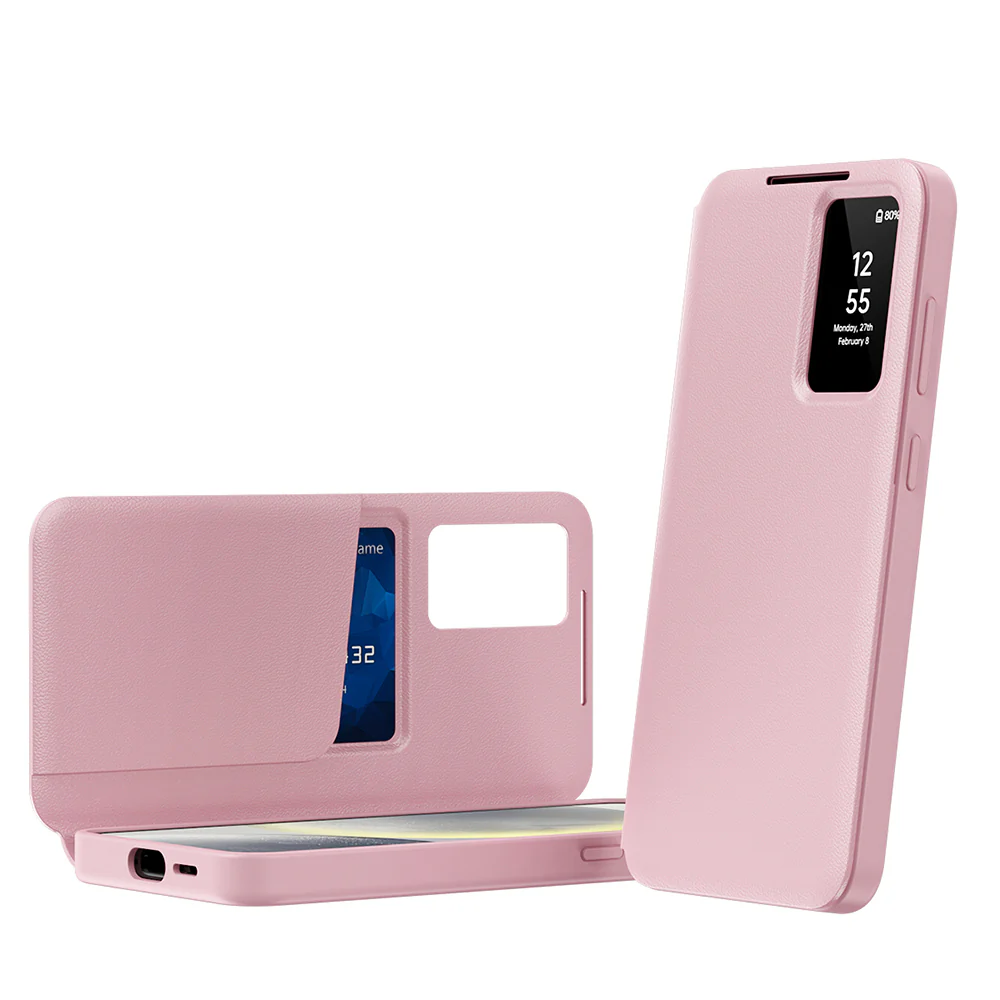 Case for Samsung Galaxy S23 FE S711, Techsuit, SmartView, Pink - Image 2