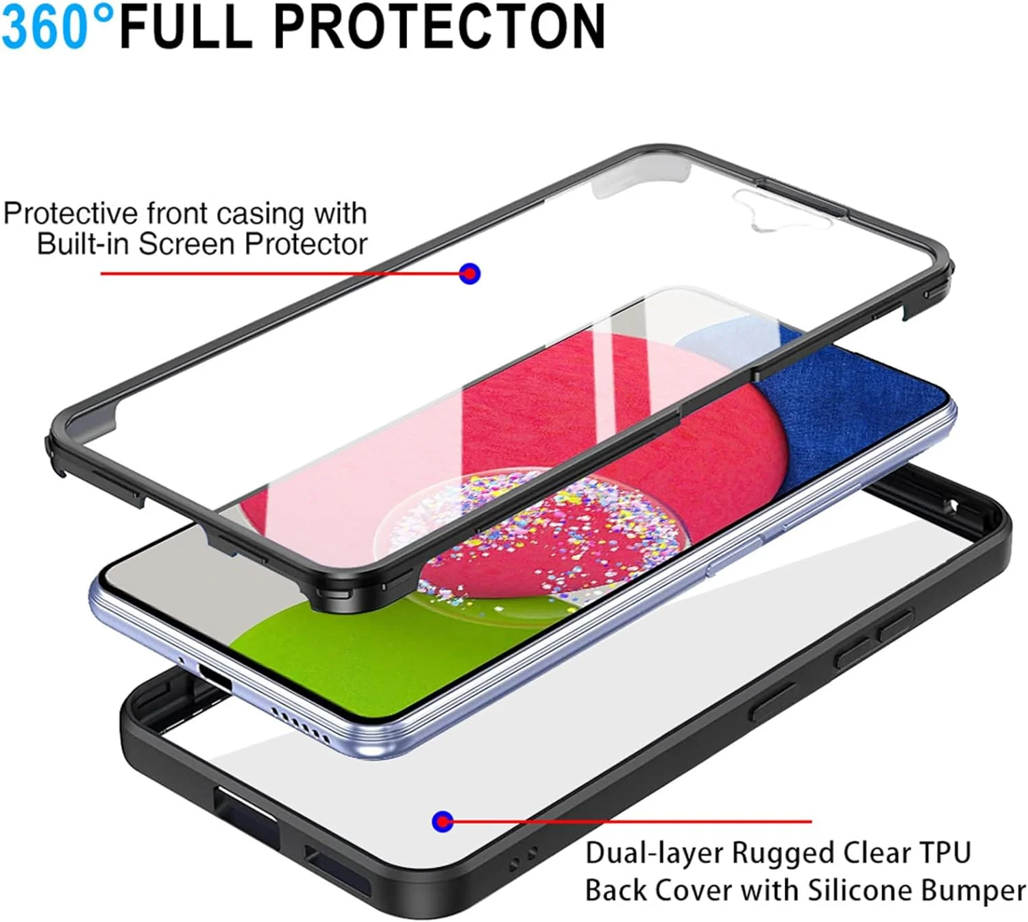 Case for Samsung Galaxy S23+ S916, Techsuit, ColorVerse 360, Pink - Image 3
