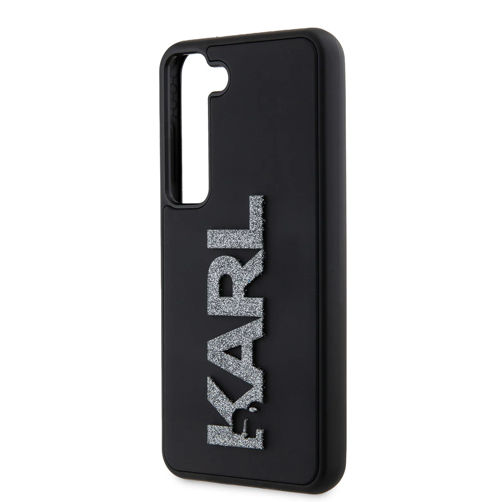Case for Samsung Galaxy S23 S911, Karl Lagerfeld, 3D Rubber Glitter Logo, Black - Image 5