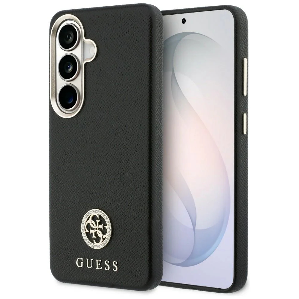 Case for Samsung Galaxy S26 S942, Guess, Rhinestone Round Logo, Black