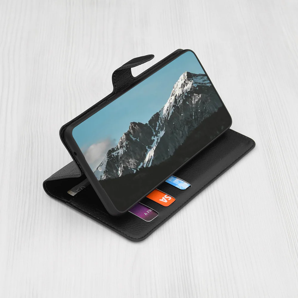 Case for Sony Xperia 1 VI, Techsuit, Leather Folio, Black - Image 2