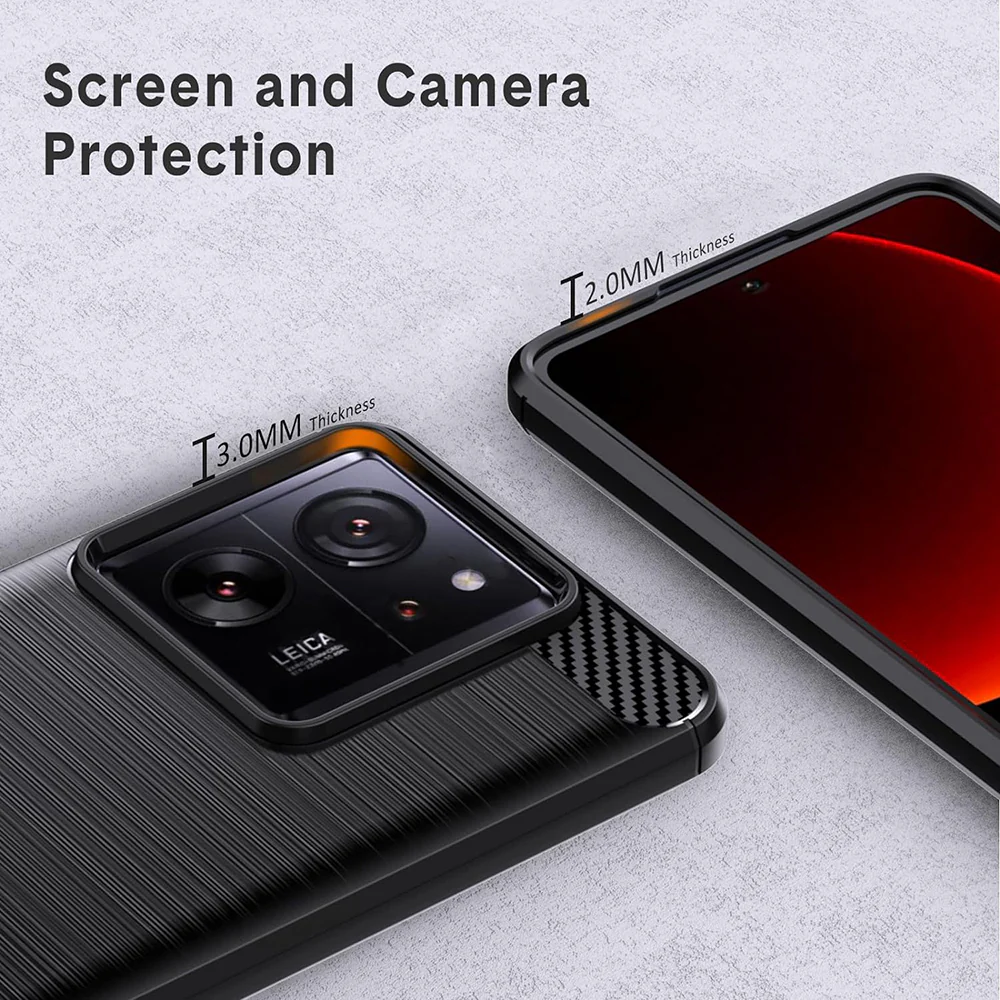 Case for Xiaomi 13T Pro / 13T, Techsuit, Carbon, Black - Image 4