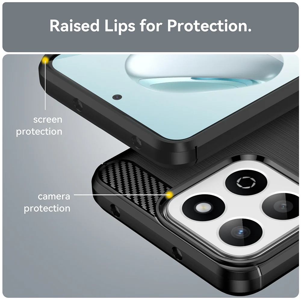 Case for Xiaomi 14T Pro, Techsuit, Carbon, Black - Image 4