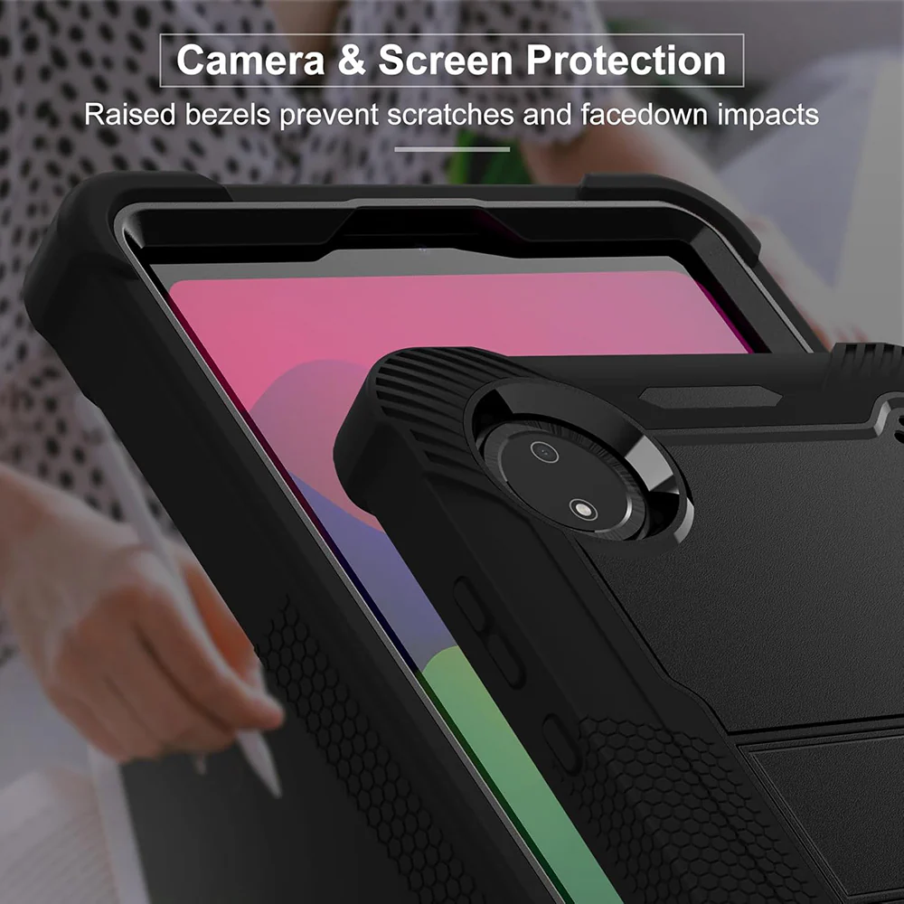 Case for Xiaomi Pad 7, Techsuit, Rugged TabShell, Black - Image 4
