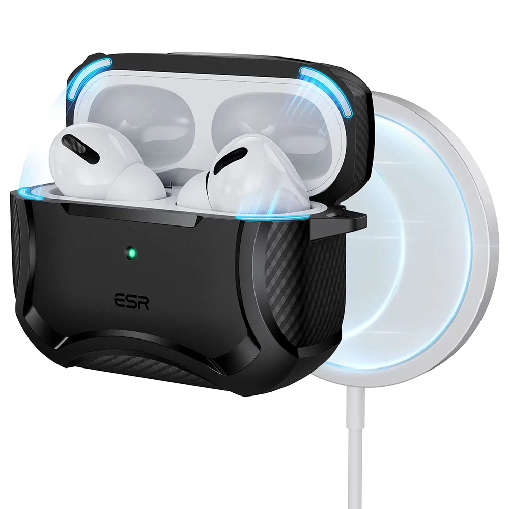 ESR Cyber Armor Tough Case for Apple AirPods Pro Series, Black