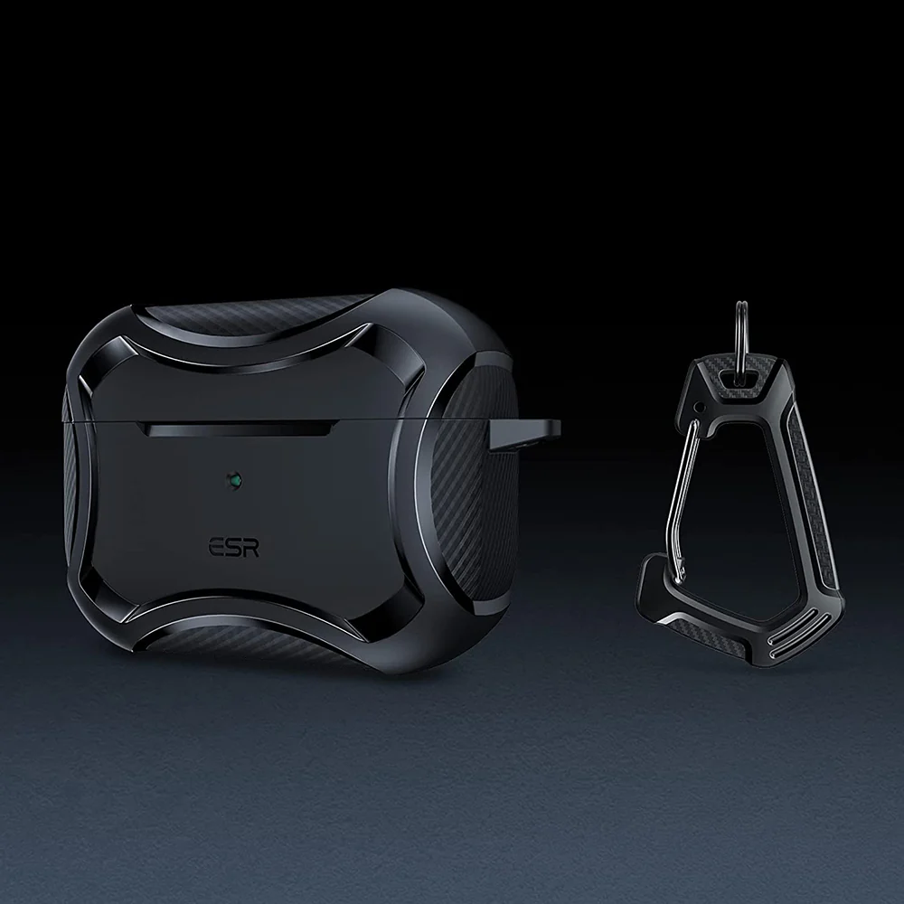 ESR Cyber Armor Tough Case for Apple AirPods Pro Series, Black - Image 2