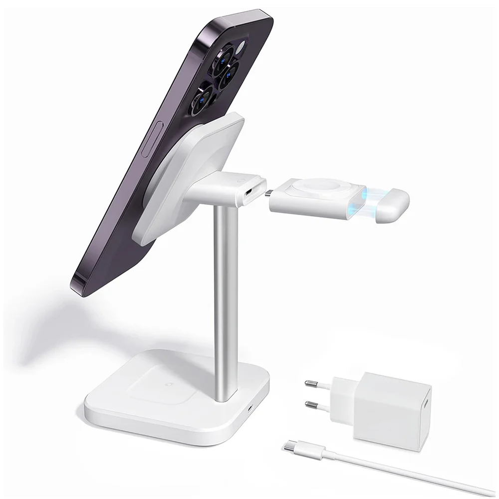 ESR HaloLock 3in1 Wireless Network Charger, 15W, 1.67A, White - Image 2