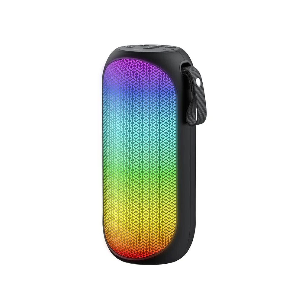 HAVIT SK808BT Portable Bluetooth Speaker, 8W, RGB, Waterproof, Black - Image 4