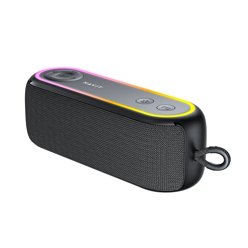 HAVIT SK810BT Portable Bluetooth Speaker, 7W, RGB, Waterproof, Black - Image 3