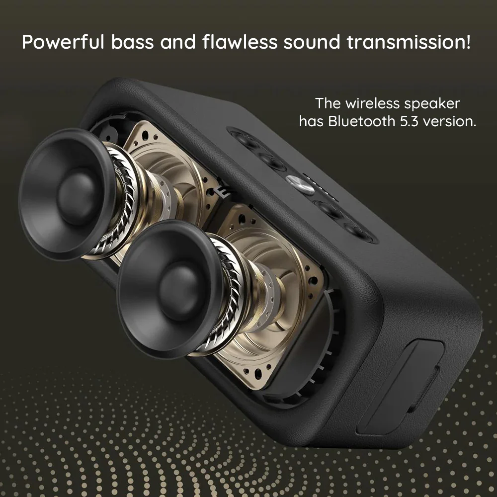 HAVIT SK905BT Bluetooth Speaker, 20W, Waterproof, Beige - Image 4